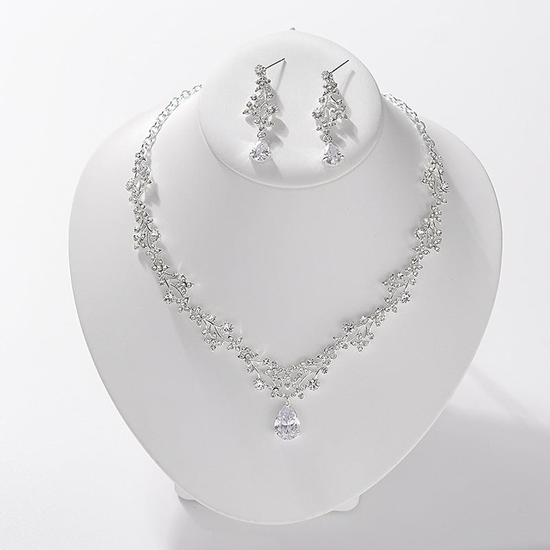 Necklace And Stud Earring Fashion Jewelry Set For Women - My Store