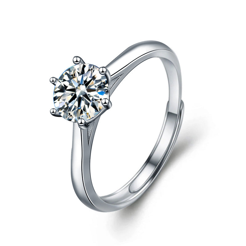 Fashion Moissanite S925 Sterling Silver Ring - My Store