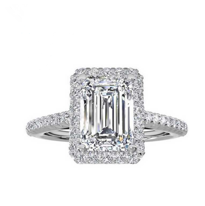 Diamond-encrusted ladies ring Flat cut diamonds Diamond ring Jewelry - My Store