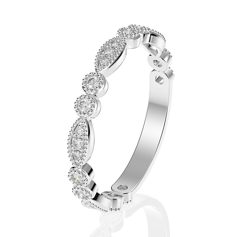 High Carbon Diamond Ring