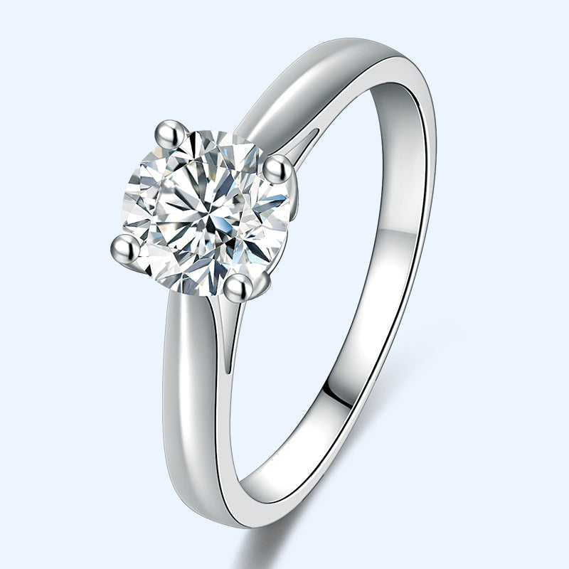 Moissanite Ring Fashion Four Claw - My Store