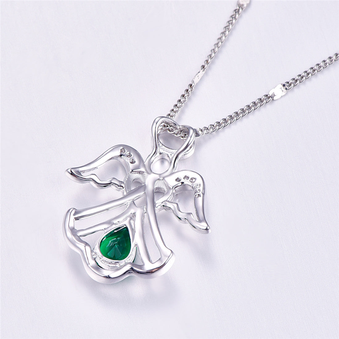 Angel Wings Gemstone Diamond Necklace For Women - My Store