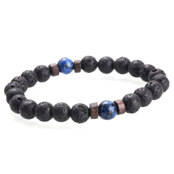 Accessories Men's Bracelets Natural Moonstone Beads Tibetan Buddha Bracelet Lava Stone Diffuser Bracelet - My Store