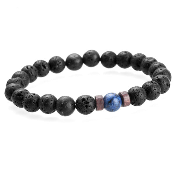 Accessories Men's Bracelets Natural Moonstone Beads Tibetan Buddha Bracelet Lava Stone Diffuser Bracelet - My Store