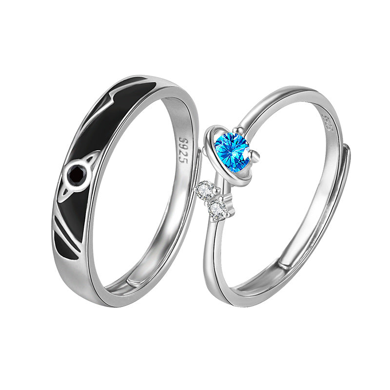 Dream Planet Couple Rings Fashion Personality Rings Men and Women Rings - My Store