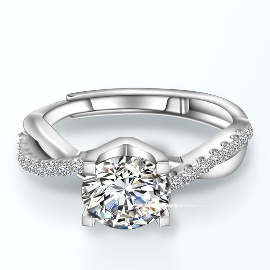 Plated Moissanite Diamond Ring for Women - My Store