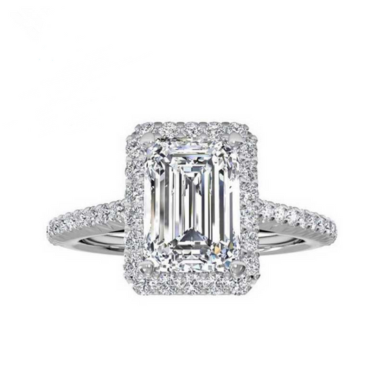 Diamond-encrusted ladies ring Flat cut diamonds Diamond ring Jewelry - My Store