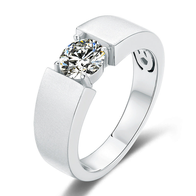 Simple And Fashionable Moissanite Men's Ring - My Store