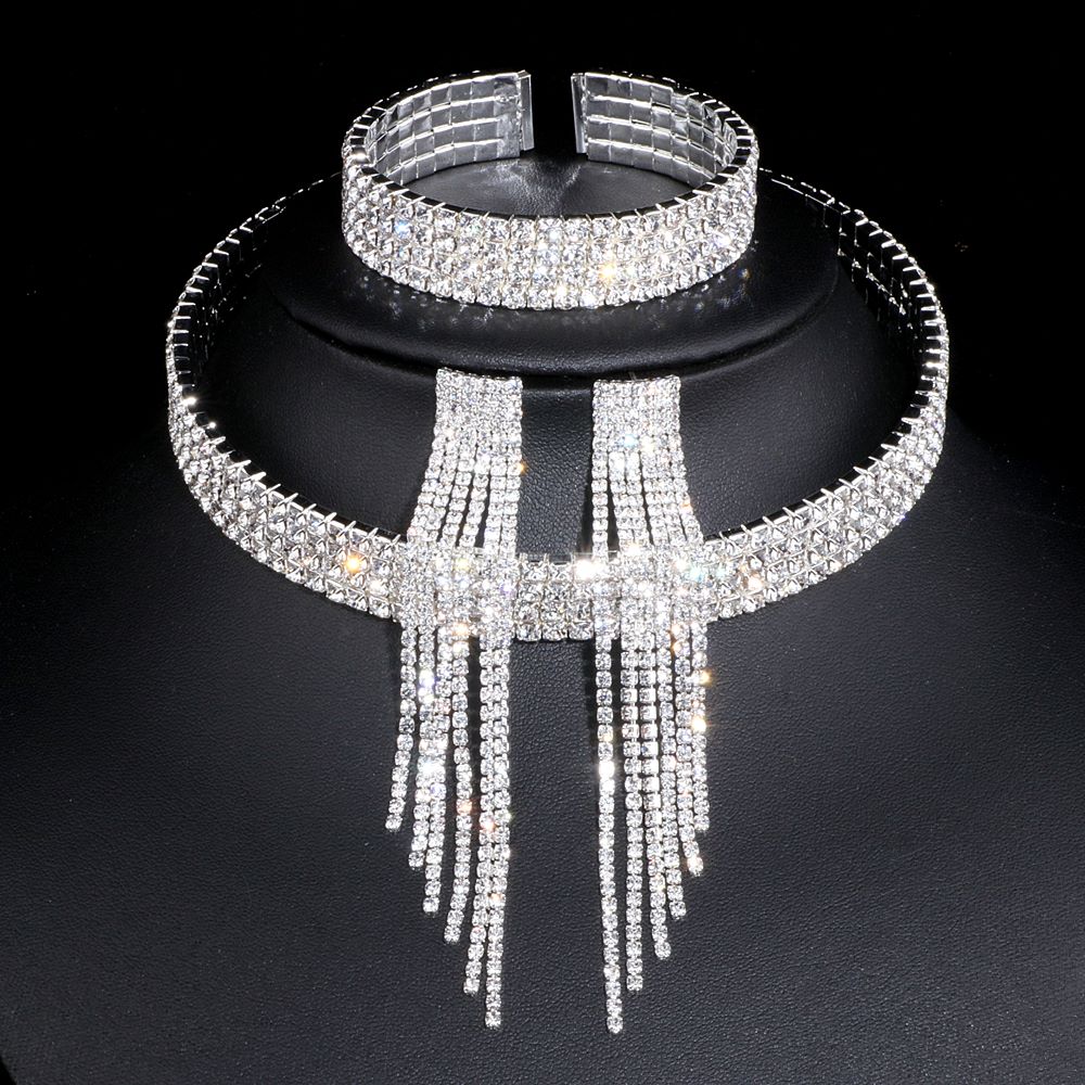 Fashion Choker Necklace Jewelry Full Of Diamonds - My Store