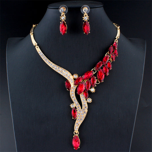 Fashion Jewelry Set Bridal Party Accessories Leaves - My Store