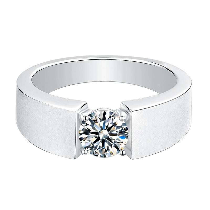 Simple And Fashionable Moissanite Men's Ring - My Store