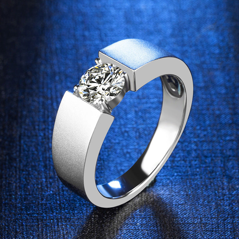 Simple And Fashionable Moissanite Men's Ring - My Store